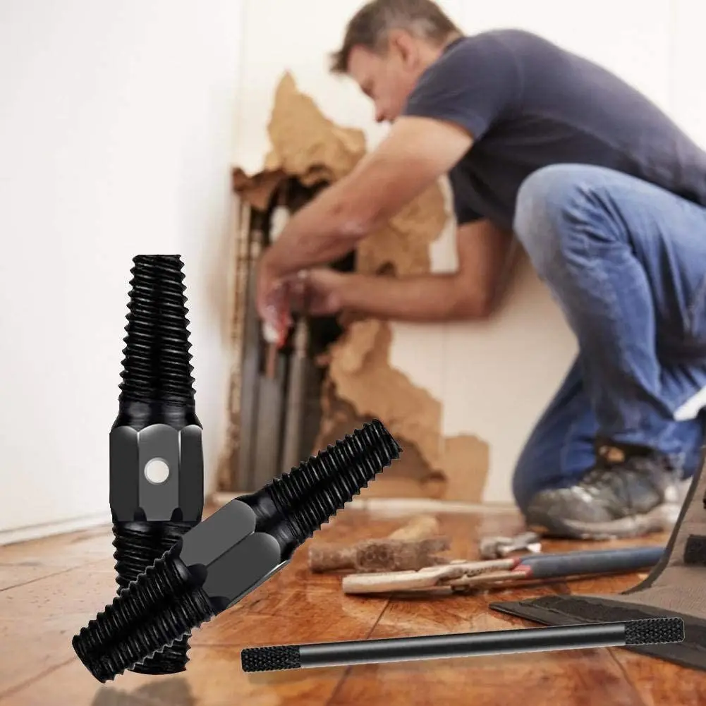 Double-Head Tap Faucet Valve Screw Extractor Set Damaged Broken Wire Water Pipe Bolt Remover Multipurpose Home Tools