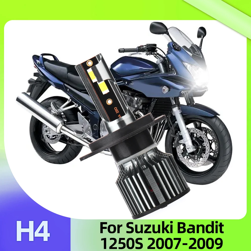LSlight 1x For Suzuki Bandit 1250S 2007 2008 2009 Motorcycle Headlight Turbo CSP 3570 Chips LED Moto Headlamp Bulb 50W 13000LM