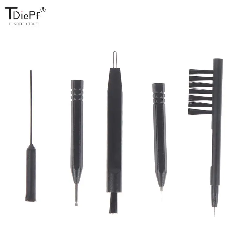 1-8 pz/set strumenti per la pulizia degli apparecchi acustici spazzola per la pulizia degli apparecchi acustici filo per la pulizia dello sfiato con magnete e pulizia dell'anello di cera