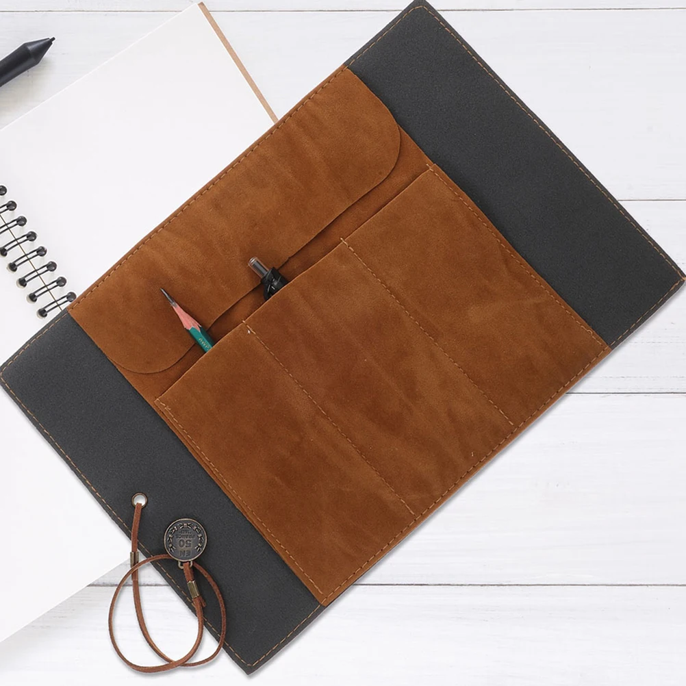 

2 Pcs Retro Canvas Pen Bag Large Capacity Pencil Roll Up Case Decorative Bulk Storage Wrap ganizer For Art Students Anti Wear