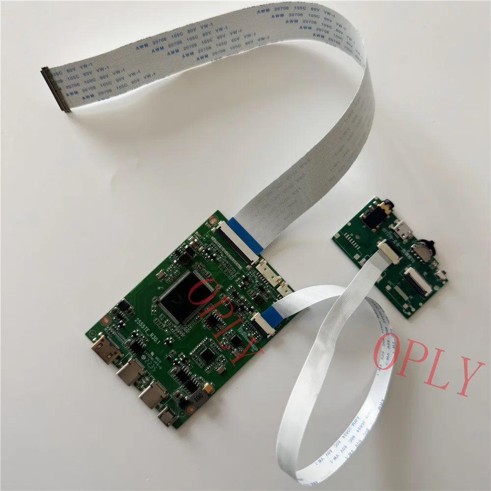 

Плата контроллера 2, тип C Mini HDMI, совместимая с B133XTN01 B133XTN01.5 13,3 дюйма 1366x768 EDP, комплект светодиодного экрана «сделай сам»