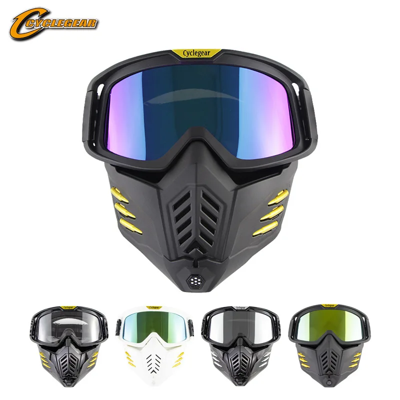 

New Motorcycle Helmet Goggles Wind-proof Electric Motorbike Lens Protective Mask Goggles Cycling Glasses Cycle Gear CG18