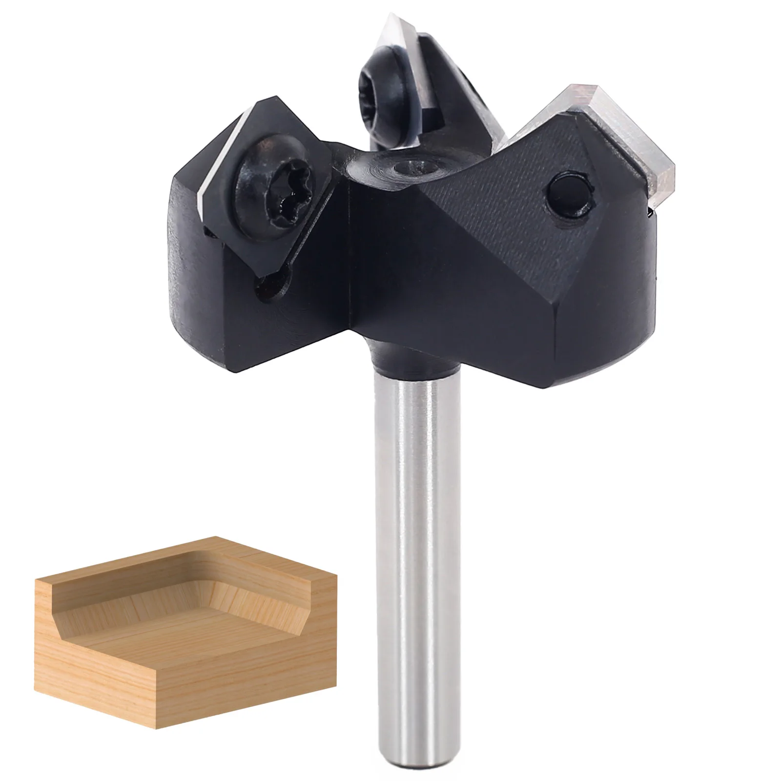 Tungsten Carbide Spoilboard Surfacing Router Bits Slab Flattening Rabbeting Flycutter Planing Bit CNC Milling Machine Wood Cut