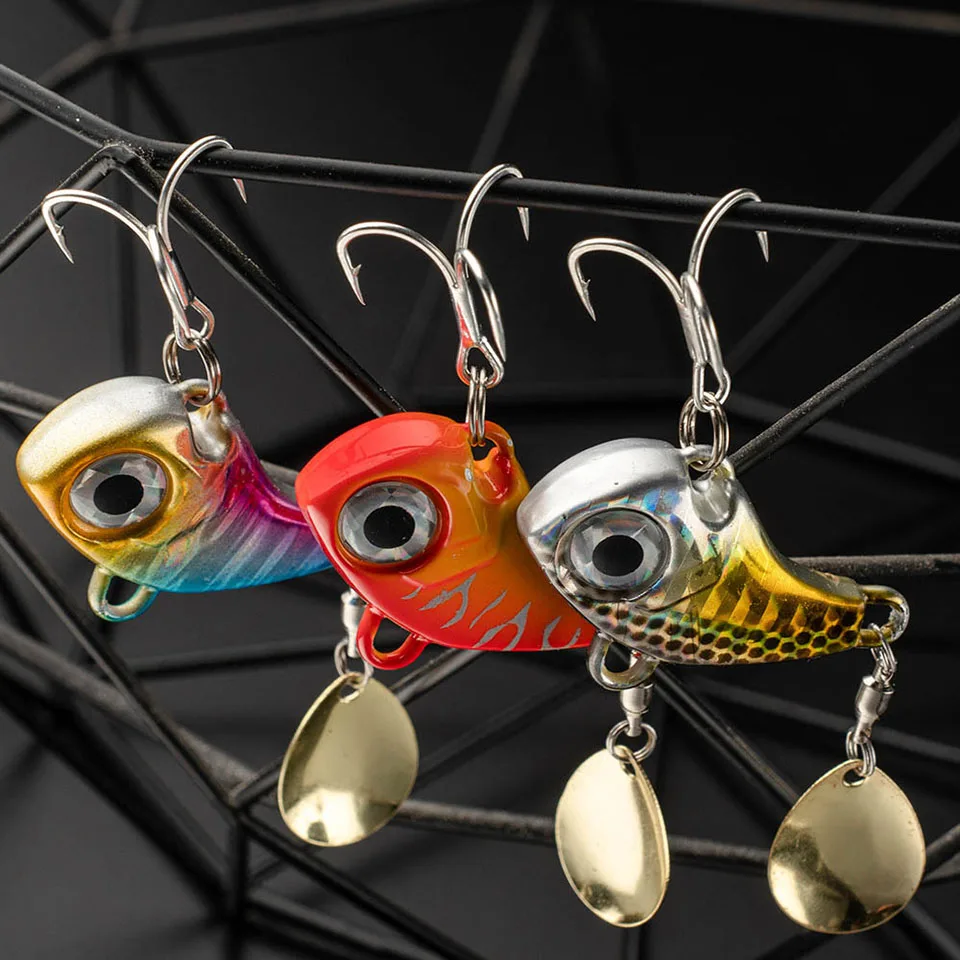WALK FISH 10g 20g 30g VIB Tail Spinning Balance Rotating Metal Jig Vibration Bait Spinner Spoon New Fishing Tackle Sinking Lure image 6