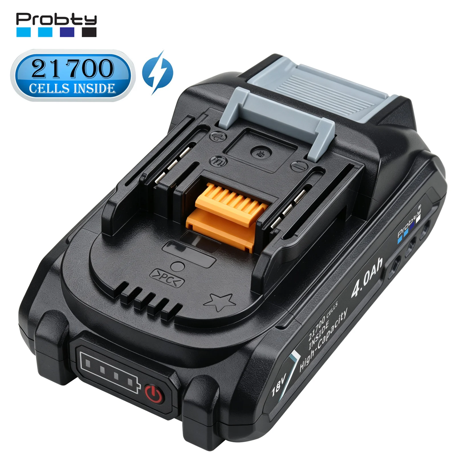 Probty do akumulatorów Makita 18V 4.0Ah do elektronarzędzi, z diodą LED, zamiennik Li-ion BL1830 BL1840 BL1850 BL1835