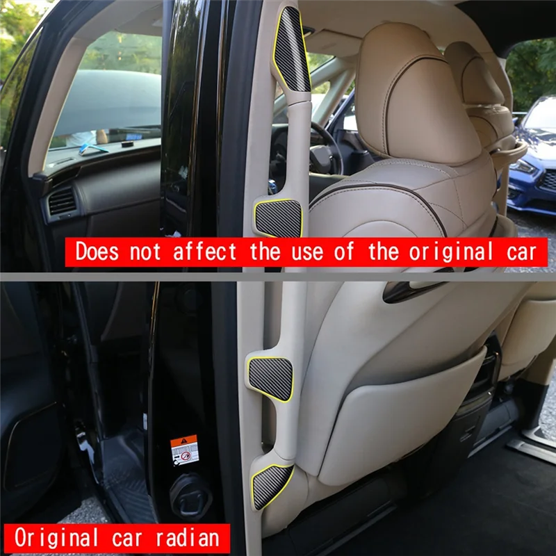 

Для Toyota ALPHARD 40 Series 2023 + автомобильный подлокотник из углеродного волокна, средняя дверь, декоративная нашивка, аксессуары для салона автомобиля