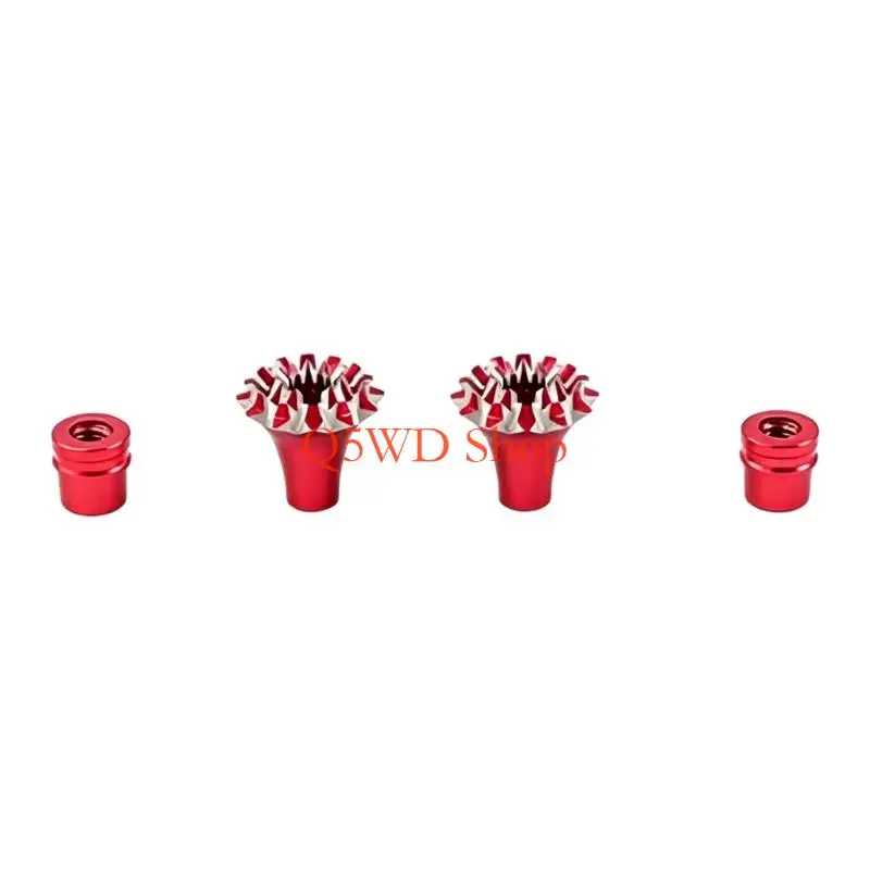 Q5WD Anodized Aluminum Joystick Cap With Flower Texture For Frsky X9D X10S X12S