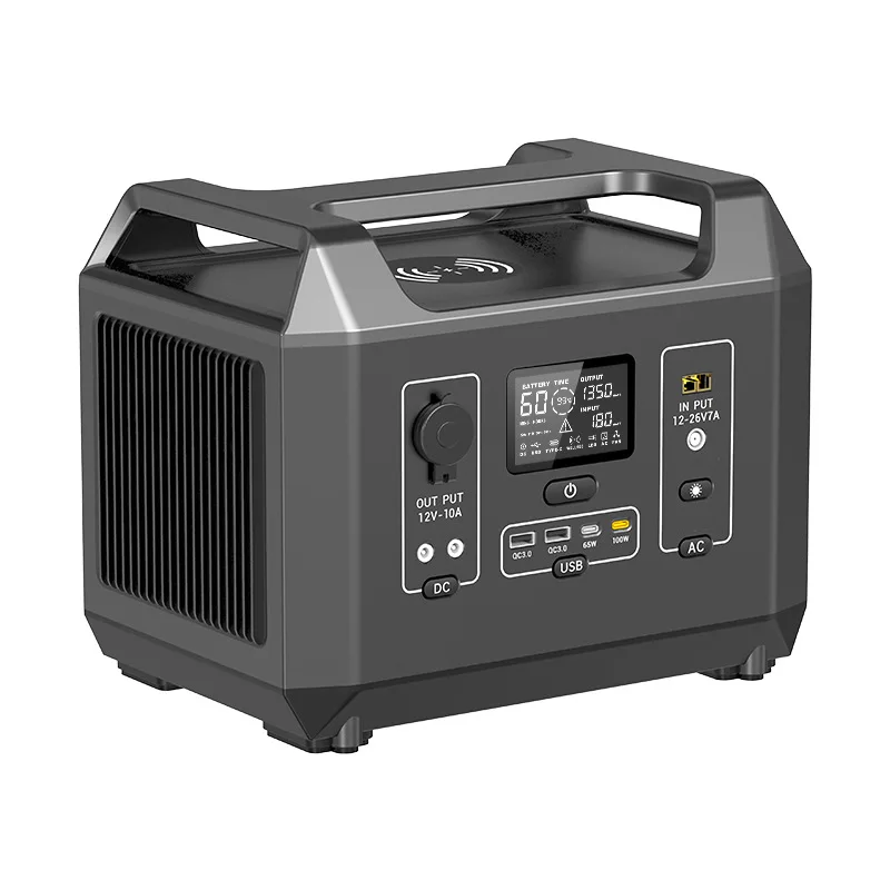 

China Manufacturer Solar Generator Wireless 220V EU Plug 1200w Lithium Iron Phosphate Battery Portable Power Station Supply