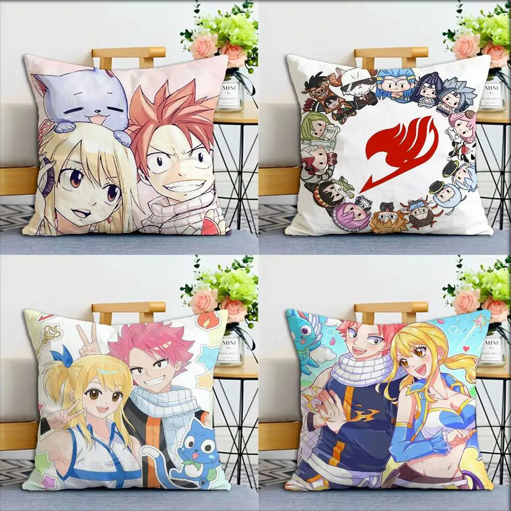 

Fairy Tail Anime World Various Sizes Square Pillow Case For Car Home Bedchamber Decor