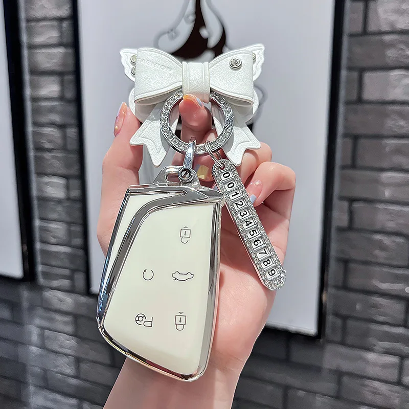 TPU Car Remote Key Case Cover Protect Shell Fob For Dongfeng Motor Fengshen Aeolus G59 GS EV500 DFSK Protection Accessories