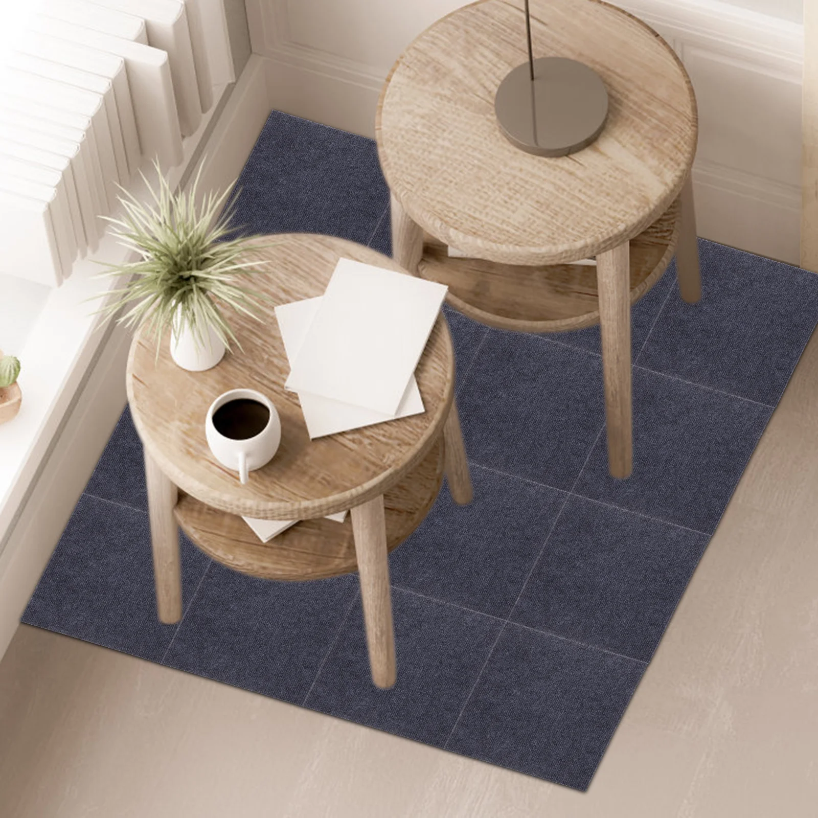 

10 шт., блокирующие ковровые плитки, утолщенные нескользящие коврики, стильный цвет для ползания, игр, упражнений, домашний декор