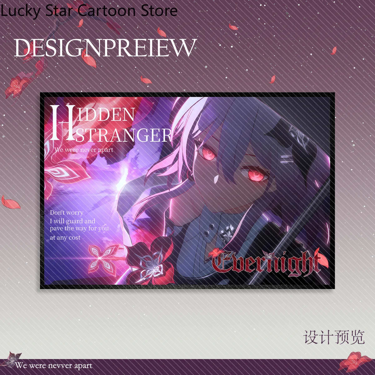 Juego Honkai:Star Rail, 7 de marzo, Luna nocturna, insignia de doble Flash, papel acrílico de colores, tarjeta de firma de dibujos animados, regalo ornamental de escritorio