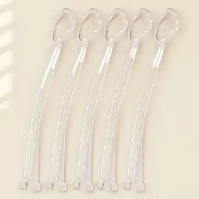 5pcs White Hanging Basket Flower Pot Hooks for Home Office Balcony Terrace Plant Holders Plastic Planter Hangers Garden