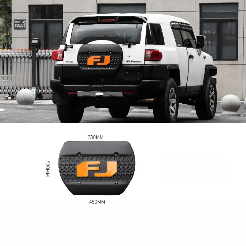 غطاء إطار احتياطي ABS لسيارة Toyota F Cruiserspare غطاء إطار تعديل خفيف الوزن غطاء حماية مزخرف FJ