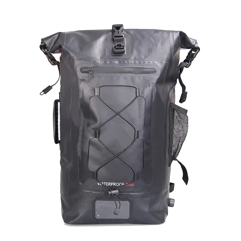 Custom Outdoor Waterproof Backpack 30L PVC Durable Dry Bag For Camping Hiking Floating Backpack