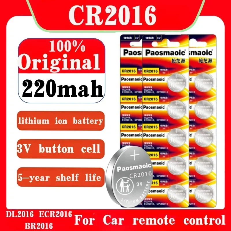 

CR2016 Lithium-ion button cell cr2016 battery LM2016 ECR2016 DL2016 BR2016 for Toys Car Remote Control motherboard coin cell