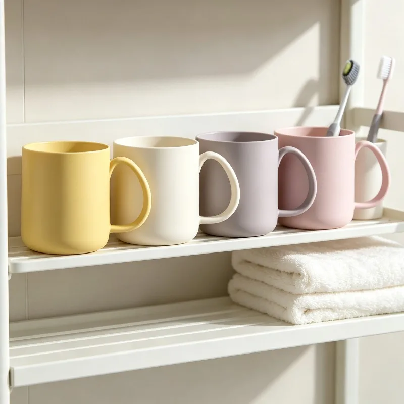 1PC Household Mouthwash Cup for Family Couple Bathroom Tooth Brush Cup Multi Pack for Three or Four Family Members