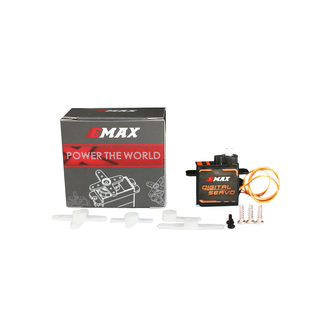 EMAX HV-Metal Gear Servo Digital para RC Car, Helicóptero Robô, Brinquedo, Módulo Barco, Alta Qualidade, Para Todos os Propósitos, 6g, ES9052MD, 4Pcs