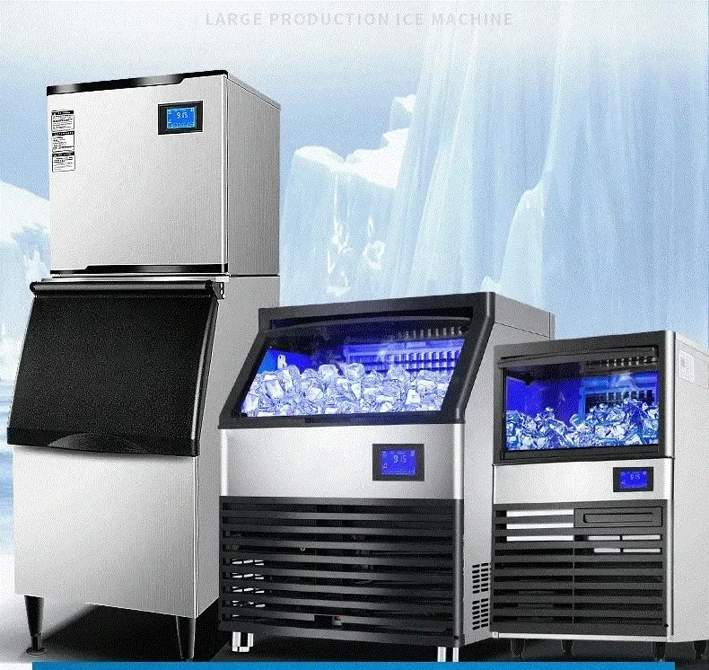 Commercial Ice Maker With Large Storage Capacity Commercial Ice Machine For Bar Home Supermarket