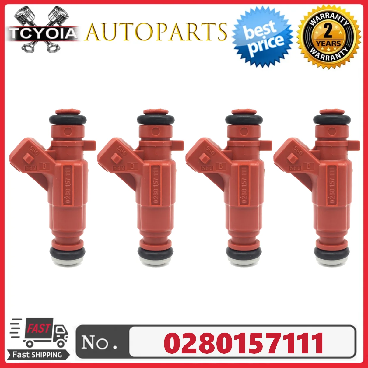 

4pcs/lot 0280157111 032906031S Fuel Injectors For Volkswagen Gol Voyage 1.0L 8V 2007- 2014