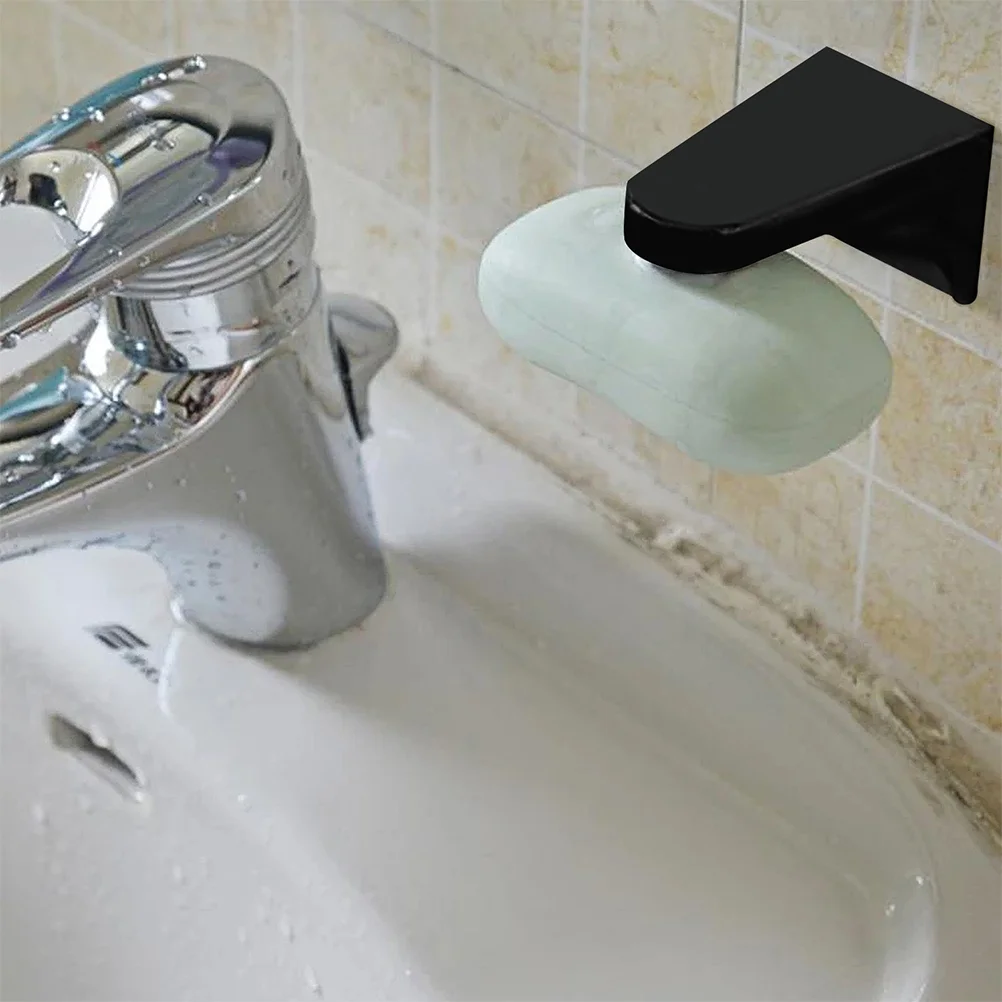 2 ชิ้นแขวนผนังสบู่กล่อง Body Wash Scrubber ผู้ถือแม่เหล็ก Abs Magnetic Storage