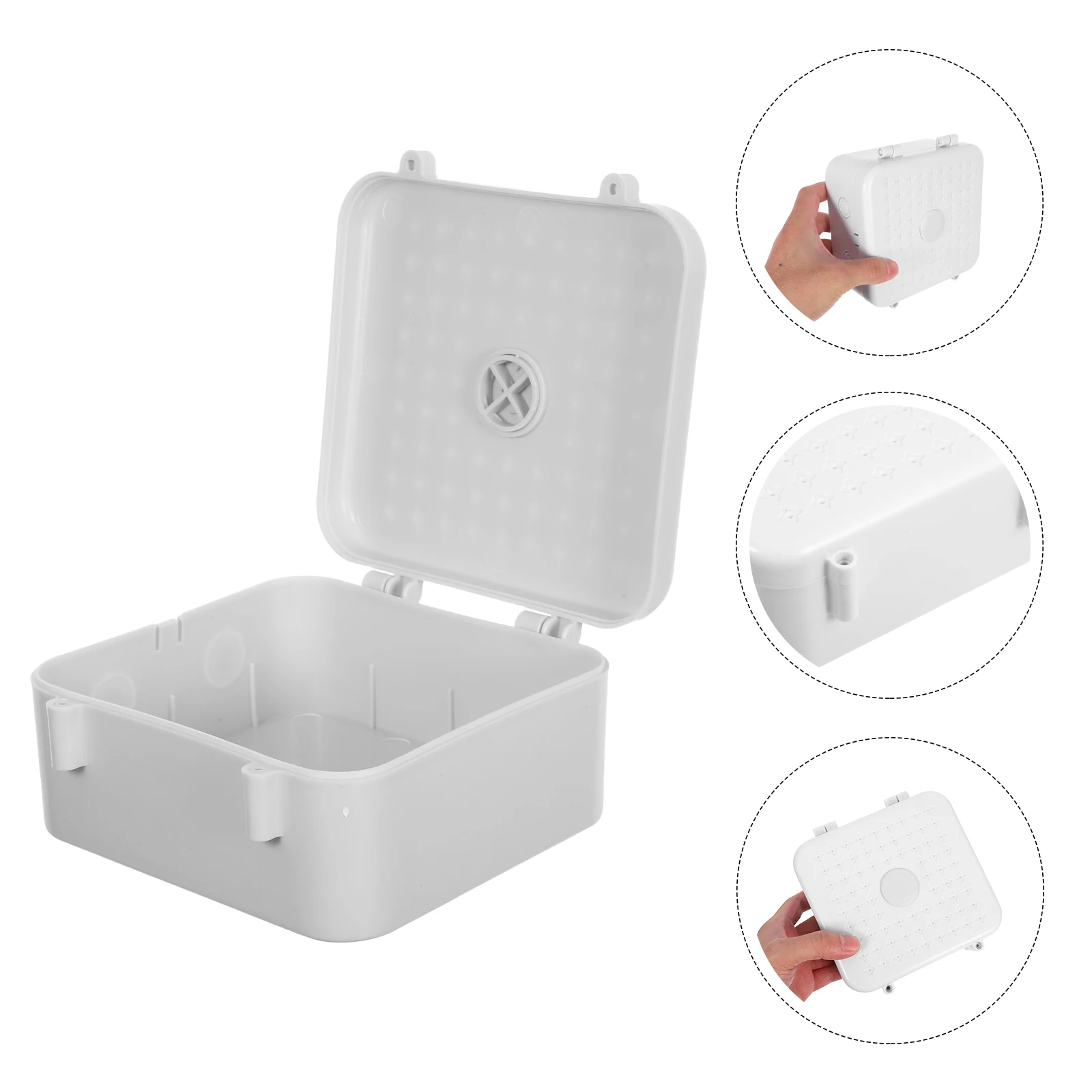 

2 Pcs Power Junction Box Plastic Rainproof Enclosure Universal Electrical Cable Camera Wire Organizer Storage Outdoor