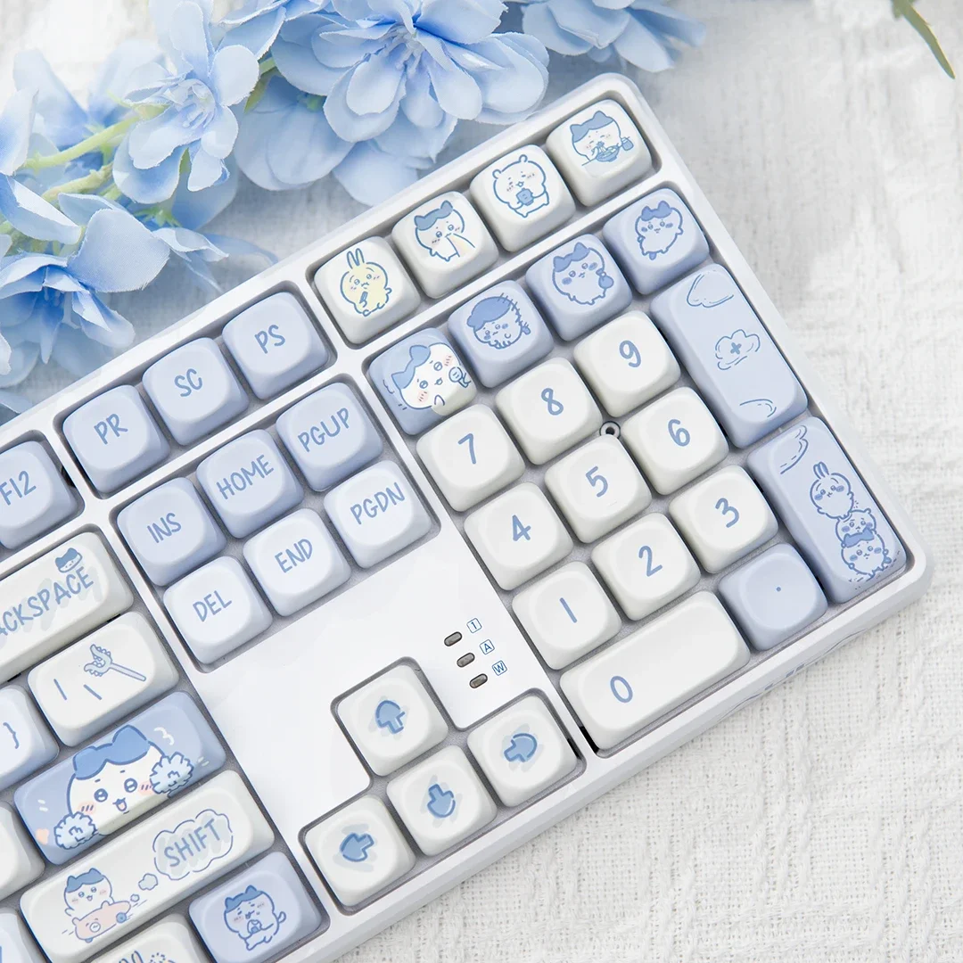 Moa Hatch keycap light theme simple style cute girl office  pbt material hot sublimation process