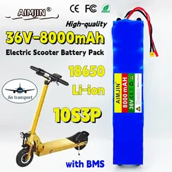 36v 8.0Ah Li-ion18650 10S3P 8000mAh Electric Scooter Rechargeable Battery XT30+JST plug For Xiaomi M365/1S Special Battery Pack