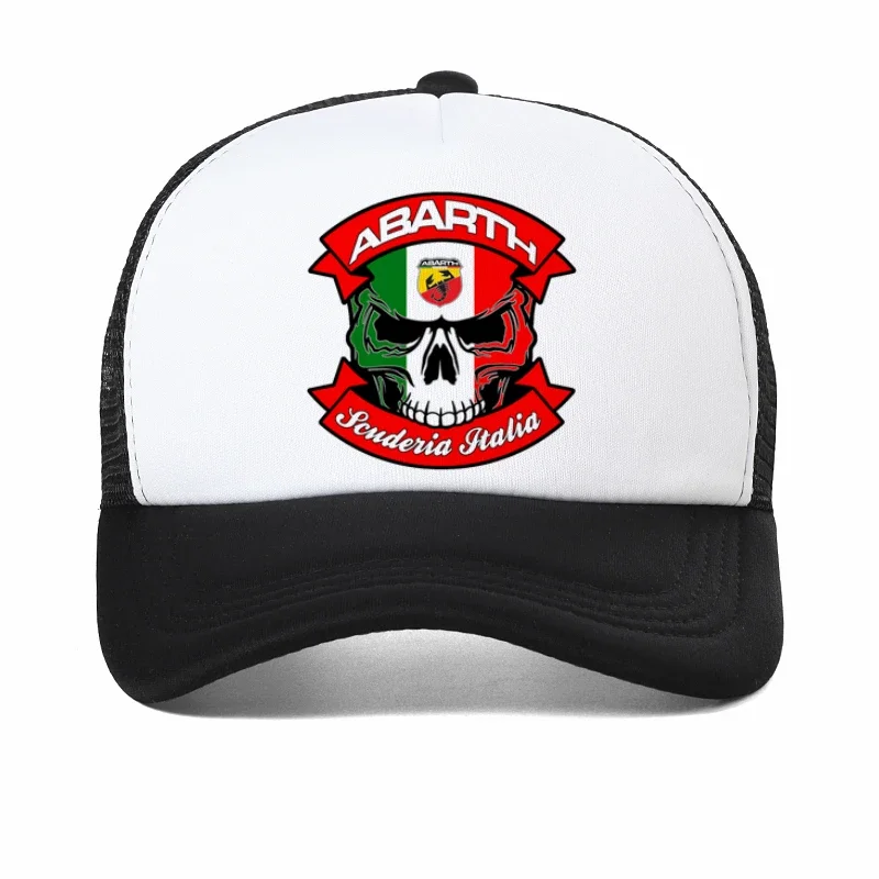 

Abarth scorpion Baseball cap fashion summer Mesh breathable Trucker hat high-quality adjustable print abarth hats bone