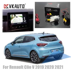 VKAUTO Fish Eye Rear View Camera For Renault Clio V  Clio5 2019~2023 CCD Night Vision Reversing Backup Parking Camera