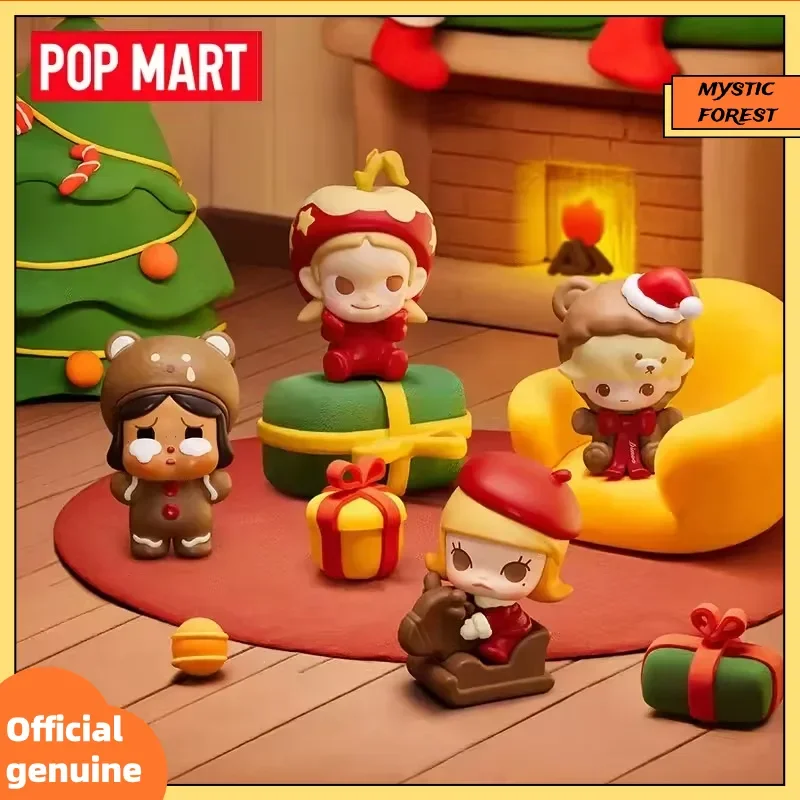 

POPMART POP BEAN Christmas Gift Delivery Series Blind Box Mini Figure Set Box Desktop Decor Model Toy Mystery Box Christmas Gift
