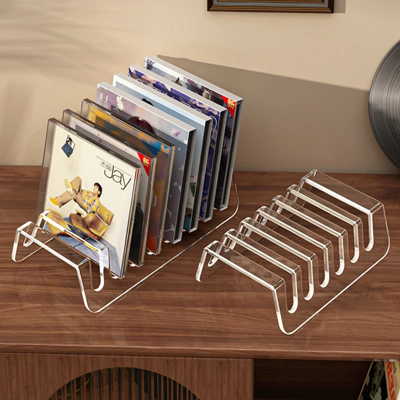 Hot Sale CD Rack,Album Display Rack,Transparent Storage Rack For Records,And Tapes,Multifunctional Counter Display Rack - view 5