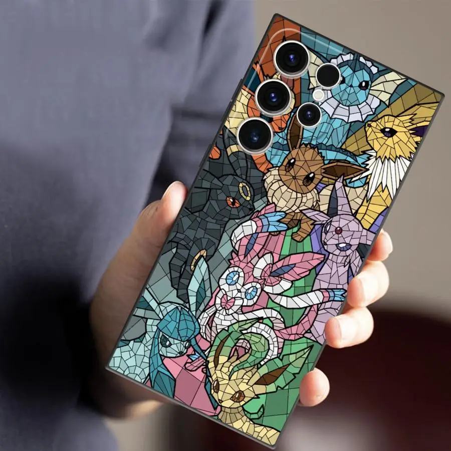 P-Pok é mon-Samsung Galaxy用のソフトケース,s25 plus,ultra,s24,s23,s21,s20,s22,fe