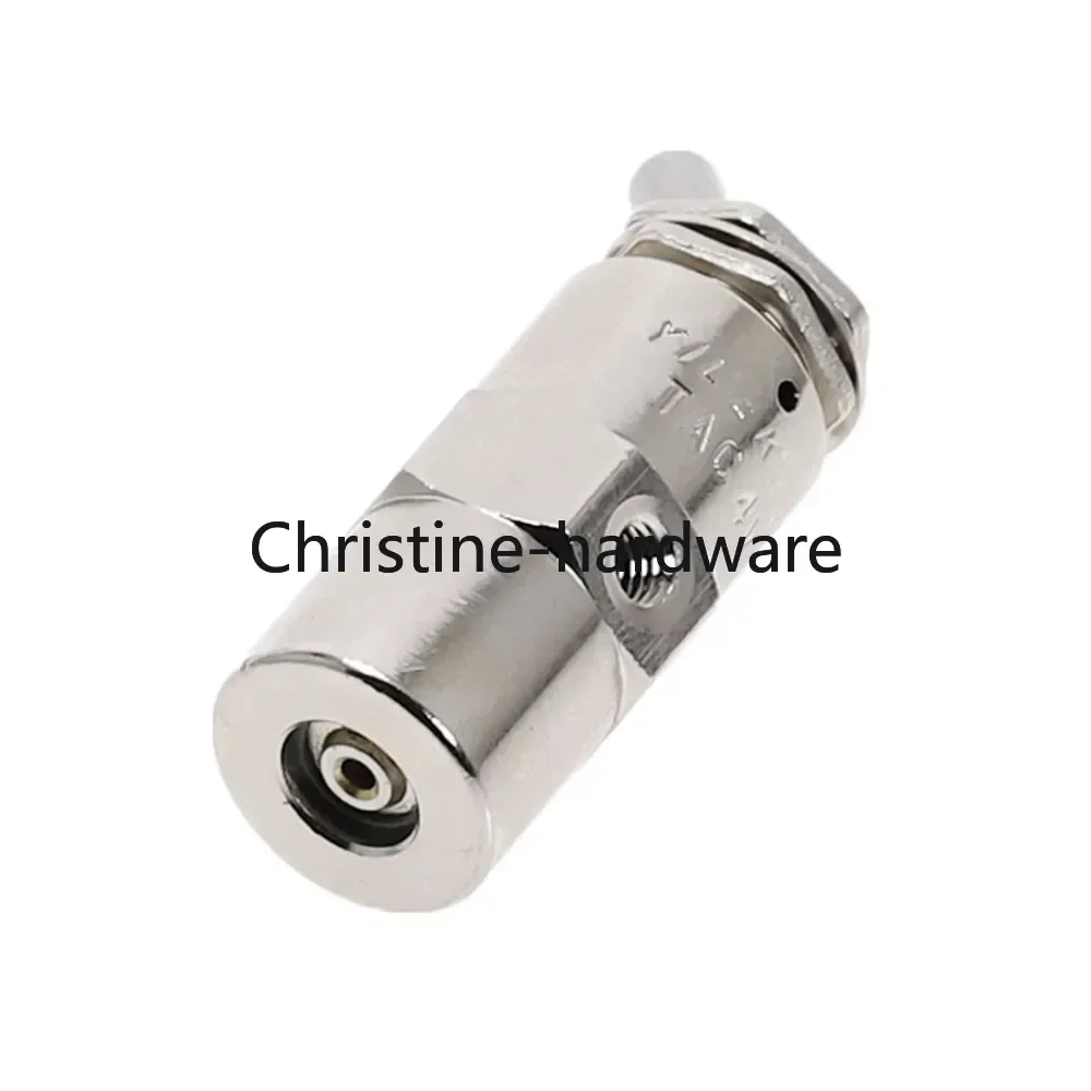 Detalhe 4 de Válvula solenoide Exhaust valve 2 Position 5 Way Toggles Cylindrical Mechanical Air Pneumatic Valve switch w Fiittings TAC2-4V Pneumática
