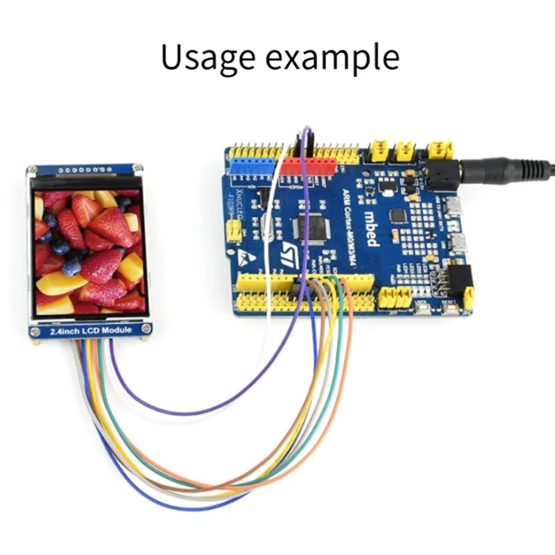 Módulo LCD de A73E-HMI, módulo de pantalla LCD de 2,4 pulgadas, pantalla táctil 320X240 TFT 65K RGB Color para Raspberry Pi/STM32