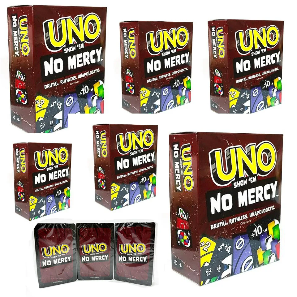 Uno No mercy Game Board Games UNO Cards Table Family Party Entertainment UNO Games Card Toys Children Birthday Christmas