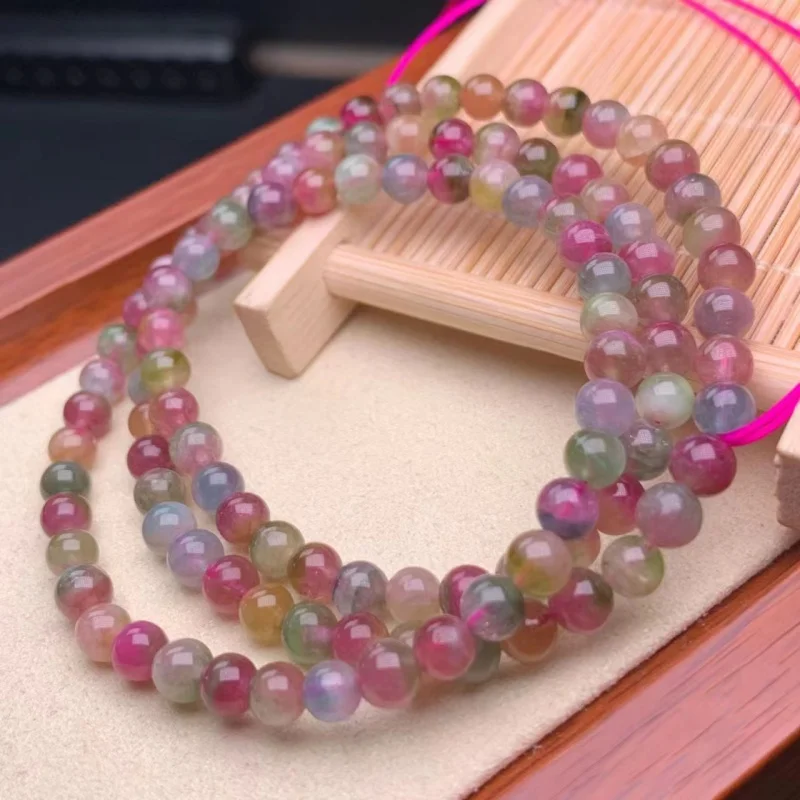 Three-Circle Bracelet Watermelon Tourmaline