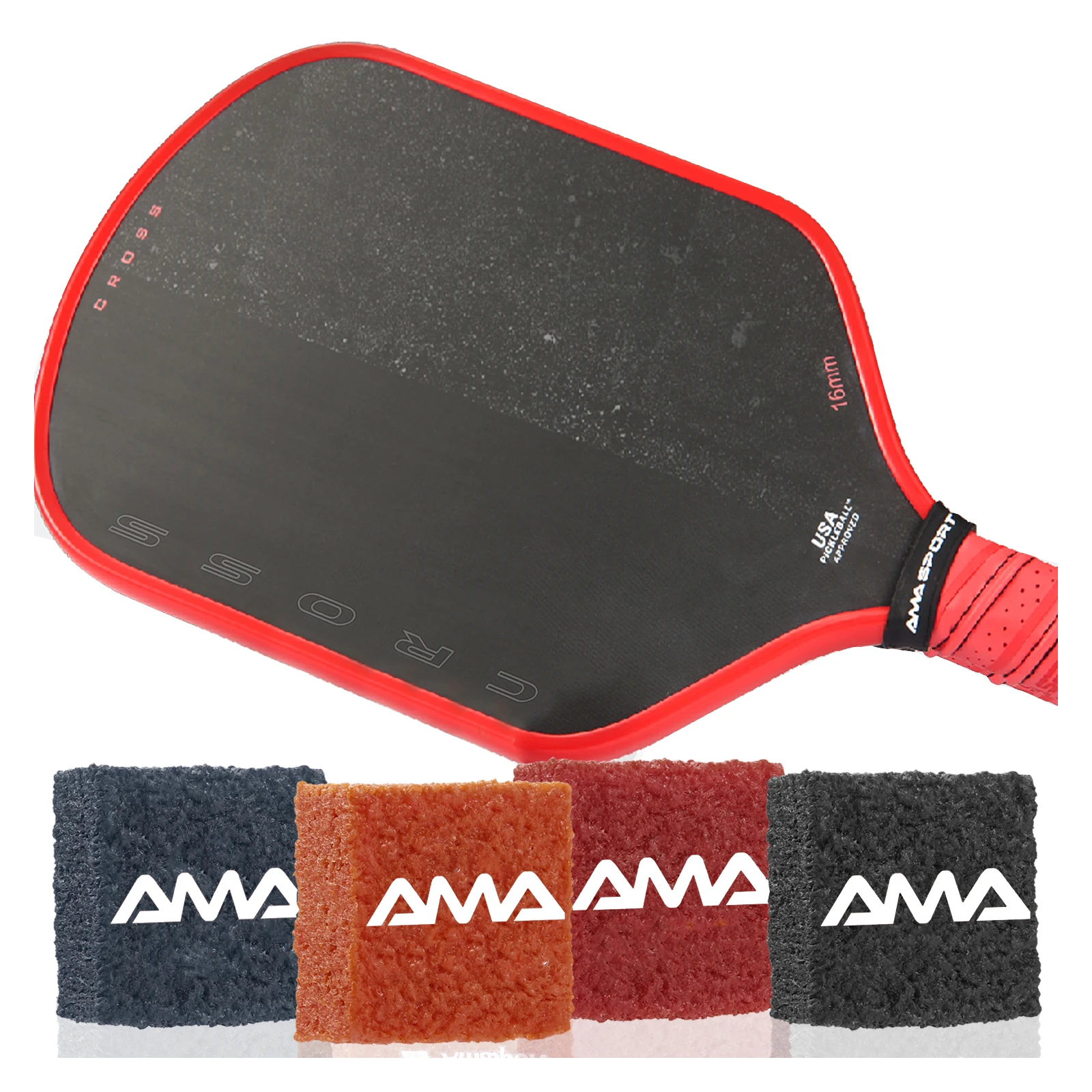 AMA SPORT Pickleball Paddle Eraser Cleaner Fast Dirt Remove Multiple Color Options Pickle Ball Rackets Accessories
