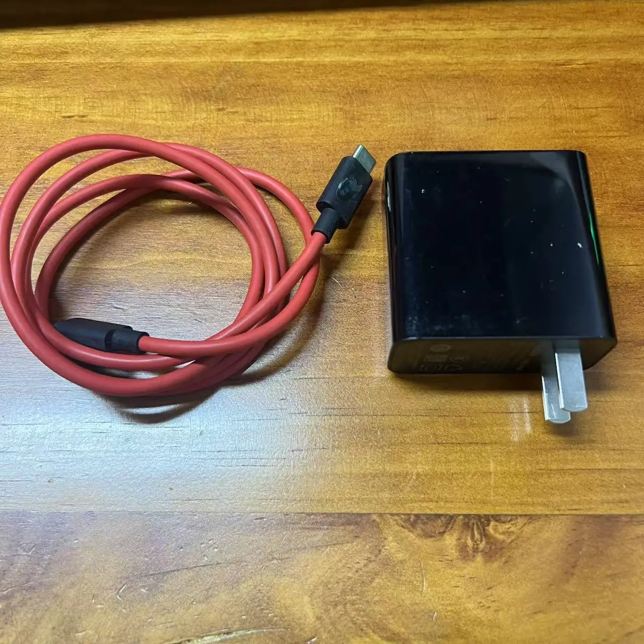 Red Magic Mobile Charger, 80W Type-C Original Fast Charging and Red Data Cable, 1M Charging Cable