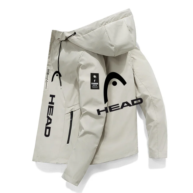 

Весенне-осенняя мужская куртка с капюшоном, модная уличная мужская дизайнерская куртка с капюшоном и принтом на молнии для медленного бега, размер 2025