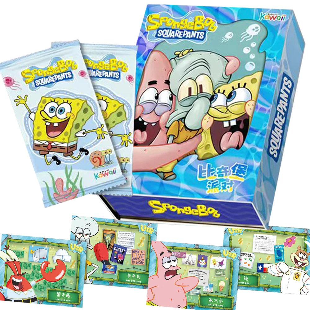 

SpongeBob SquarePants Card Patrick Star Squidward Tentacles Cute Rare Hot Selling Items Collection Card Children Favorite Gifts