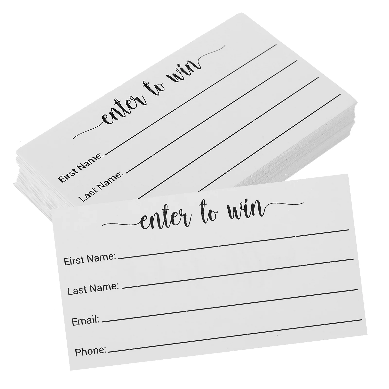 100 Pcs Raffle Ticket Tickets Voting Cards Paper Blank Ballots Party Accessory Small