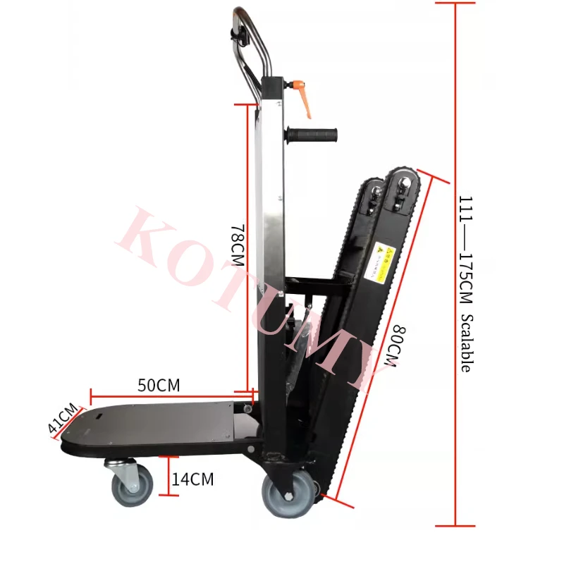 Electric Stair Climbing Machine Hand Trolley Climbing Cart Crawler-type Up And Down Stair Climber Car