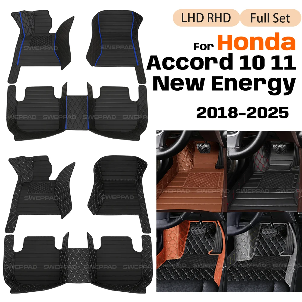 

Для Honda Accord 10 CV1 без гибрида/ CV3 Hybrid/Accord 11/Accord New Energy 2018-2025 пользовательские автомобильные коврики автомобильный чехол