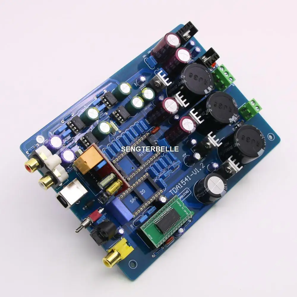 Собранный CS8412 + NE5534 TDA1541 Оптоволоконный коаксиальный декодер PCM2704 USB ЦАП Новый