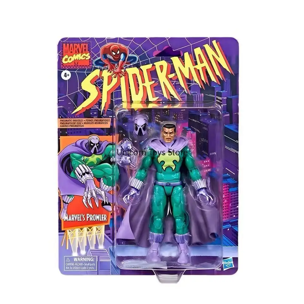 

In Stock Hasbro Spider Hero Card Comic Version Prowler 6 Inches To Move