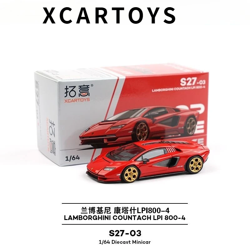 XCARTOYS  Xcartoys POPRACE 1/64 Lamborghini Countach LPI800-4 Diecast Alloy Collectible Vehicle Model Toy