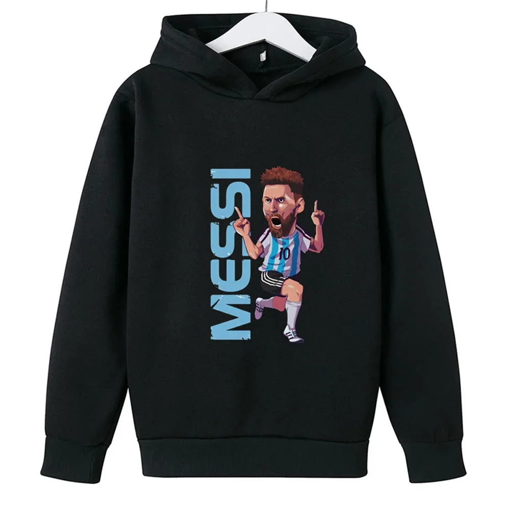 Messi Hoodie Kids Clothes Girls Clothing Fashion Baby Boys Clothes Autumn Warm Football star Sweatshirt Children Tops