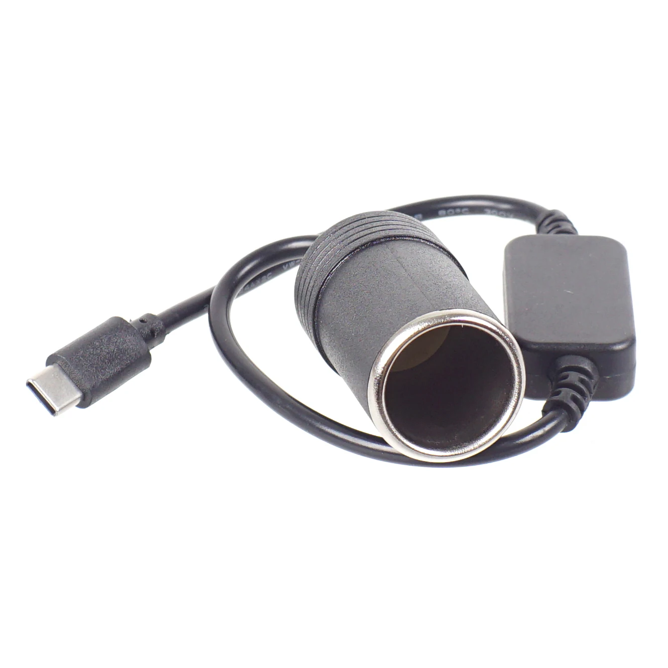 5V to 12V Car Cigarette Lighter Socket Female Step Up Cable USB/Type C To 12V Cigarette Lighter Adapter Converter Power Supplies