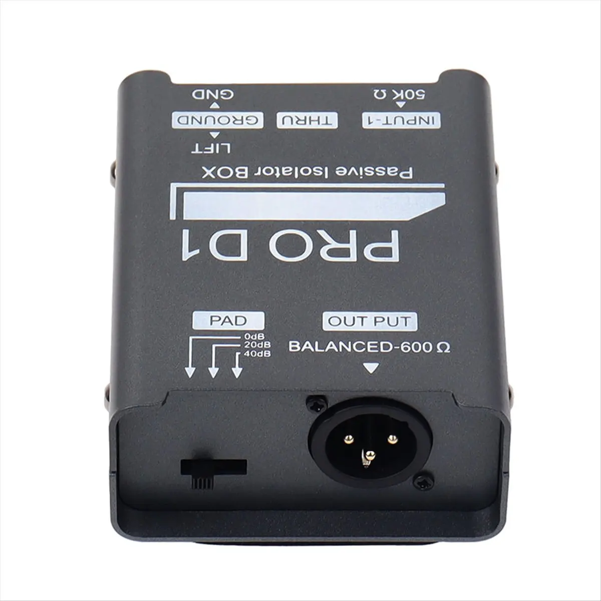 (ABYM) PRO D1 Passive Isolator BOX Audio Isolator Bass Guitar DI Box Impedance Converter DI BOX Current Sound Noise Mixer
